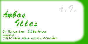 ambos illes business card